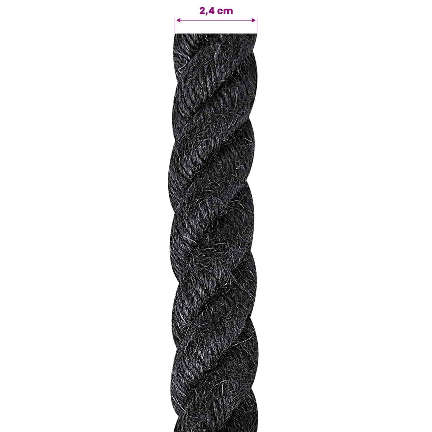 Jute Touw 24 Zwart 100% Tossa jute is nu te koop bij PeponiXL, paradijselijk wonen!