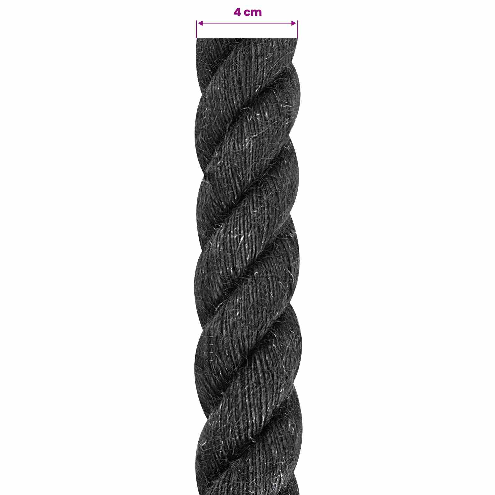 Jute Touw 40 Zwart 100% Tossa jute is nu te koop bij PeponiXL, paradijselijk wonen!