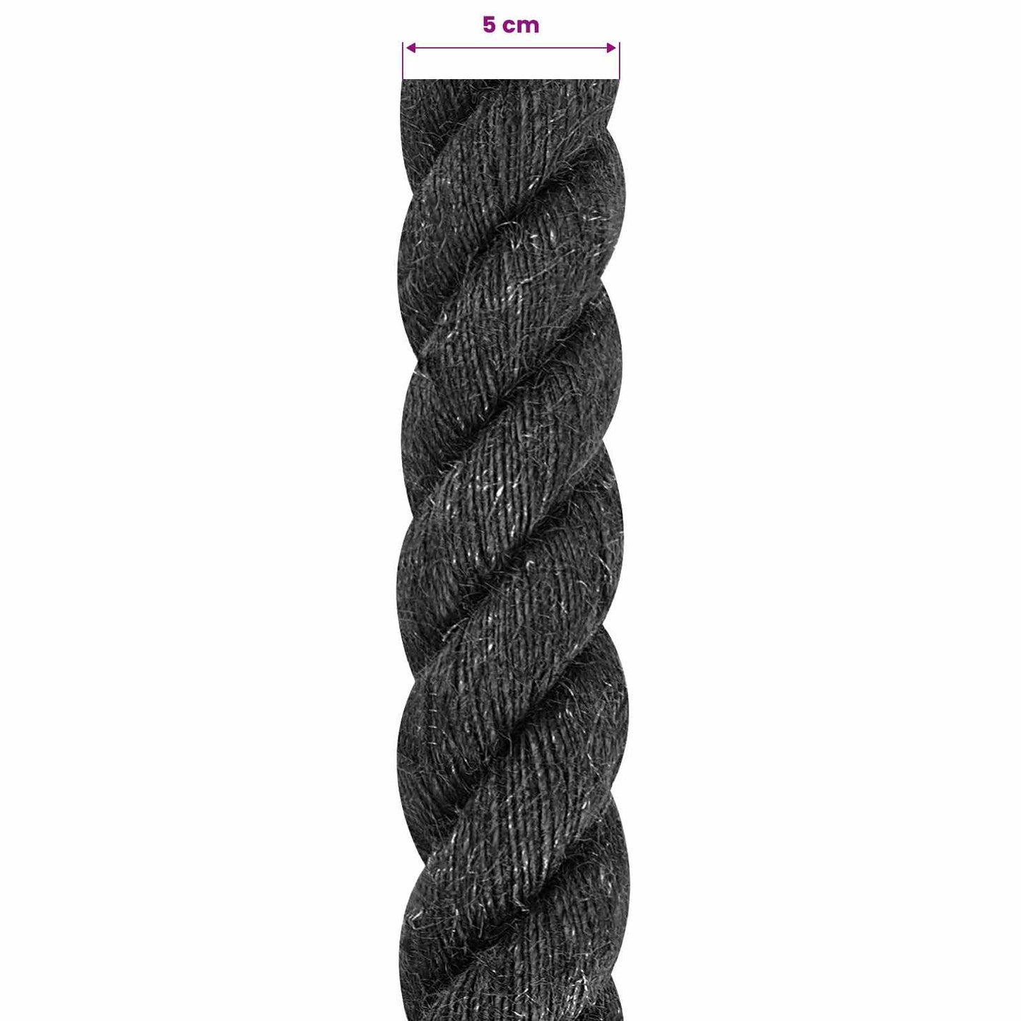 Jute Touw 50 Zwart 100% Tossa jute is nu te koop bij PeponiXL, paradijselijk wonen!