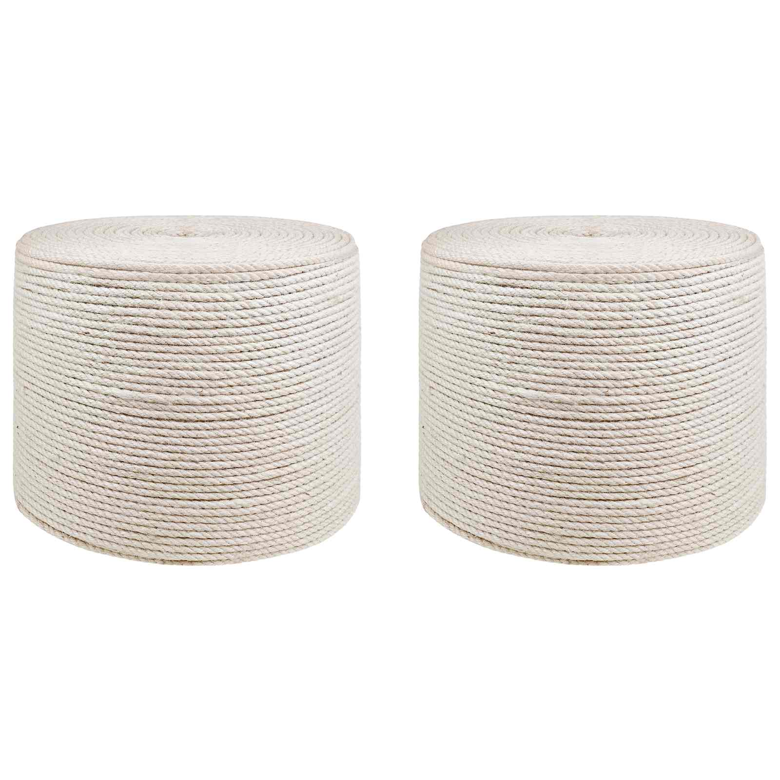 Jute Touw 2 pcs 2 Wit 100% Tossa jute is nu te koop bij PeponiXL, paradijselijk wonen!