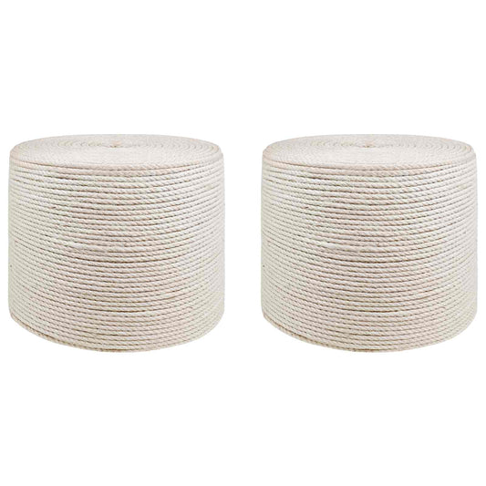 Jute Touw 2 pcs 2 Wit 100% Tossa jute is nu te koop bij PeponiXL, paradijselijk wonen!