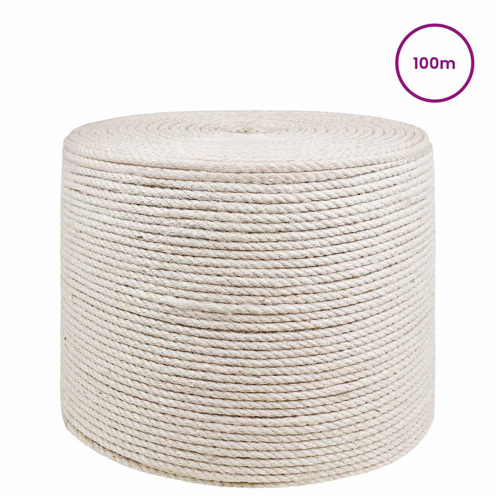 Jute Touw 2 pcs 2 Wit 100% Tossa jute is nu te koop bij PeponiXL, paradijselijk wonen!