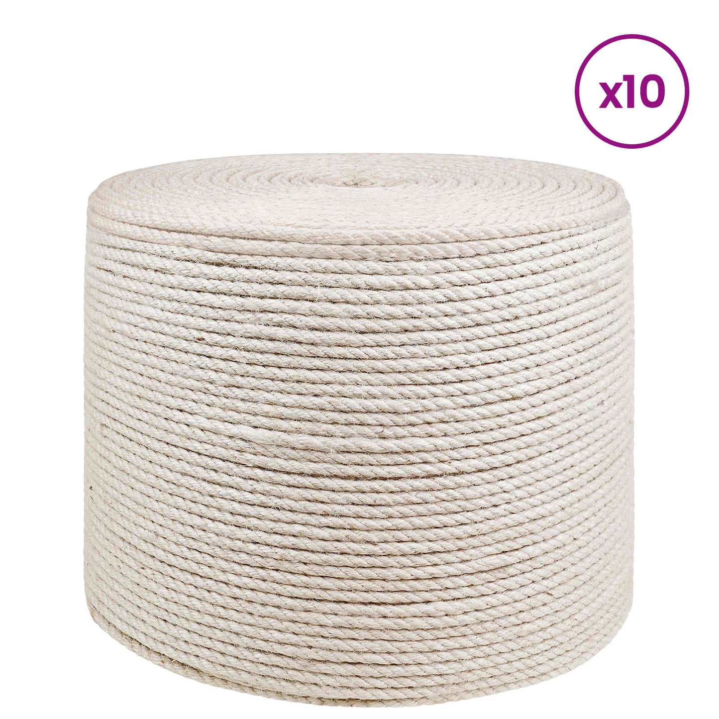 Jute Touw 10 pcs 2 Wit 100% Tossa jute is nu te koop bij PeponiXL, paradijselijk wonen!