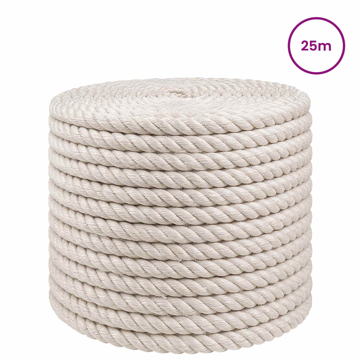 Jute Touw 12 mm Wit 100% Tossa jute