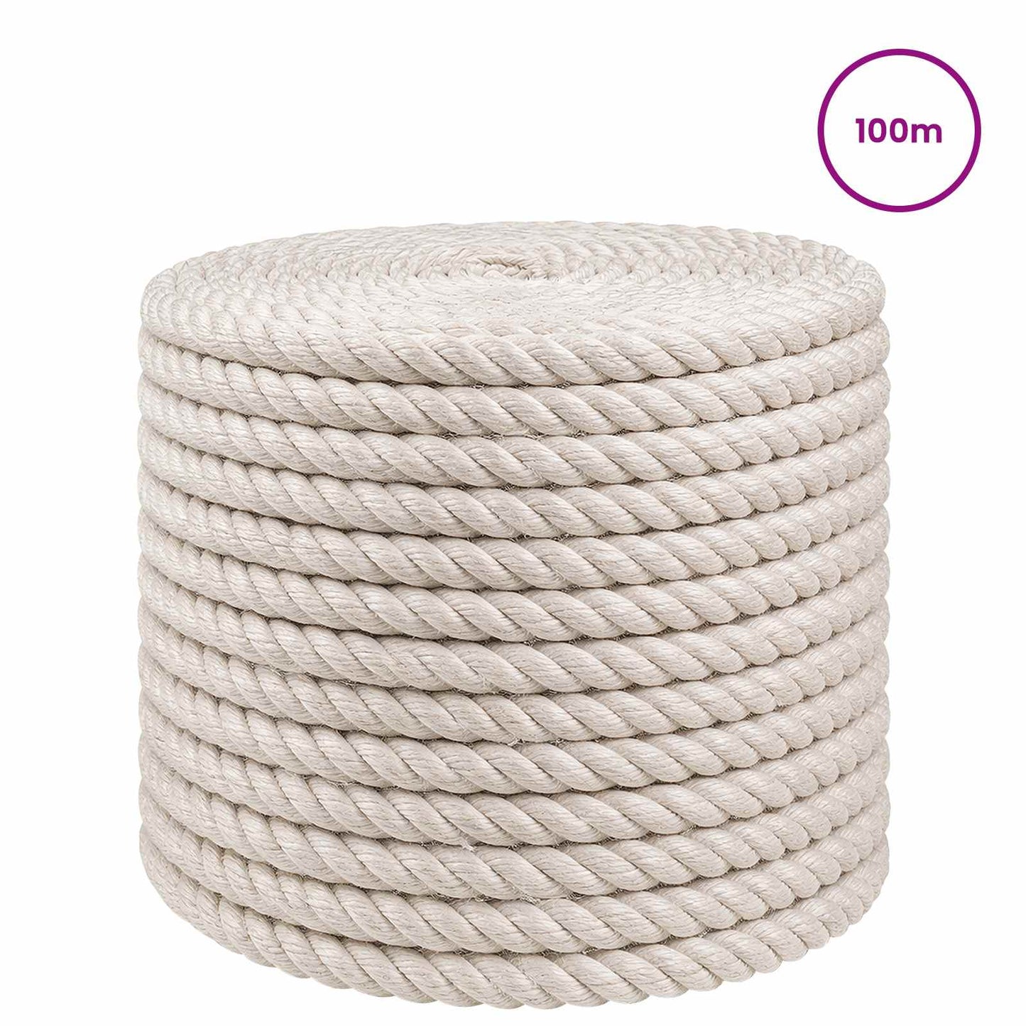 Jute Touw 14 mm Wit 100% Tossa jute