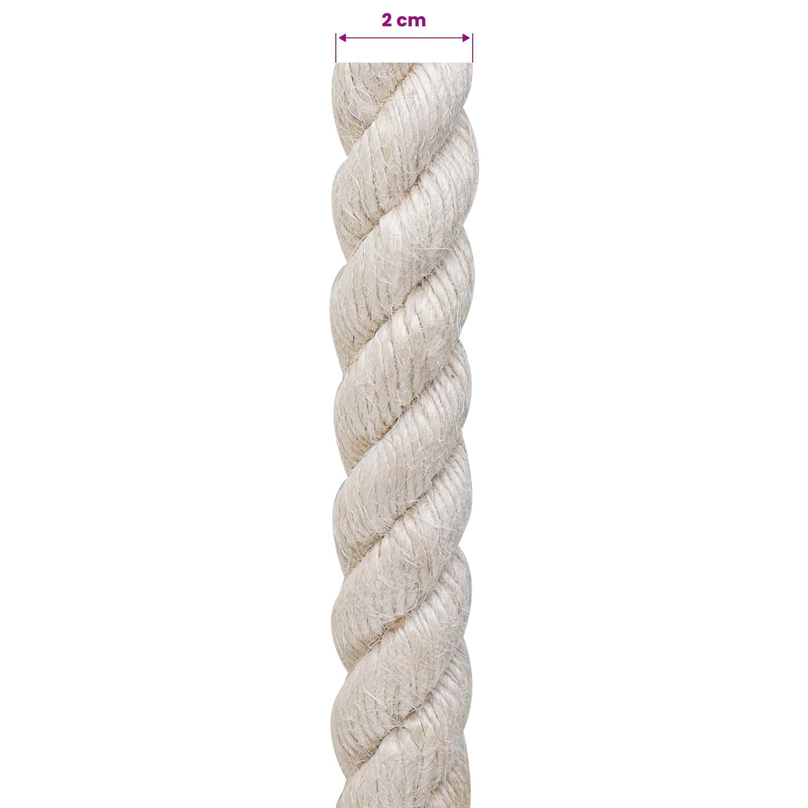 Jute Touw 20 Wit 100% Tossa jute is nu te koop bij PeponiXL, paradijselijk wonen!