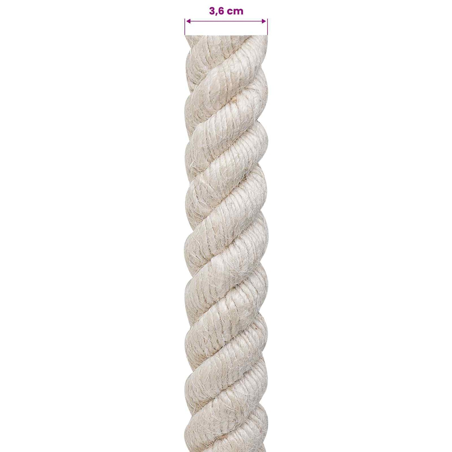 Jute Touw 36 Wit 100% Tossa jute is nu te koop bij PeponiXL, paradijselijk wonen!