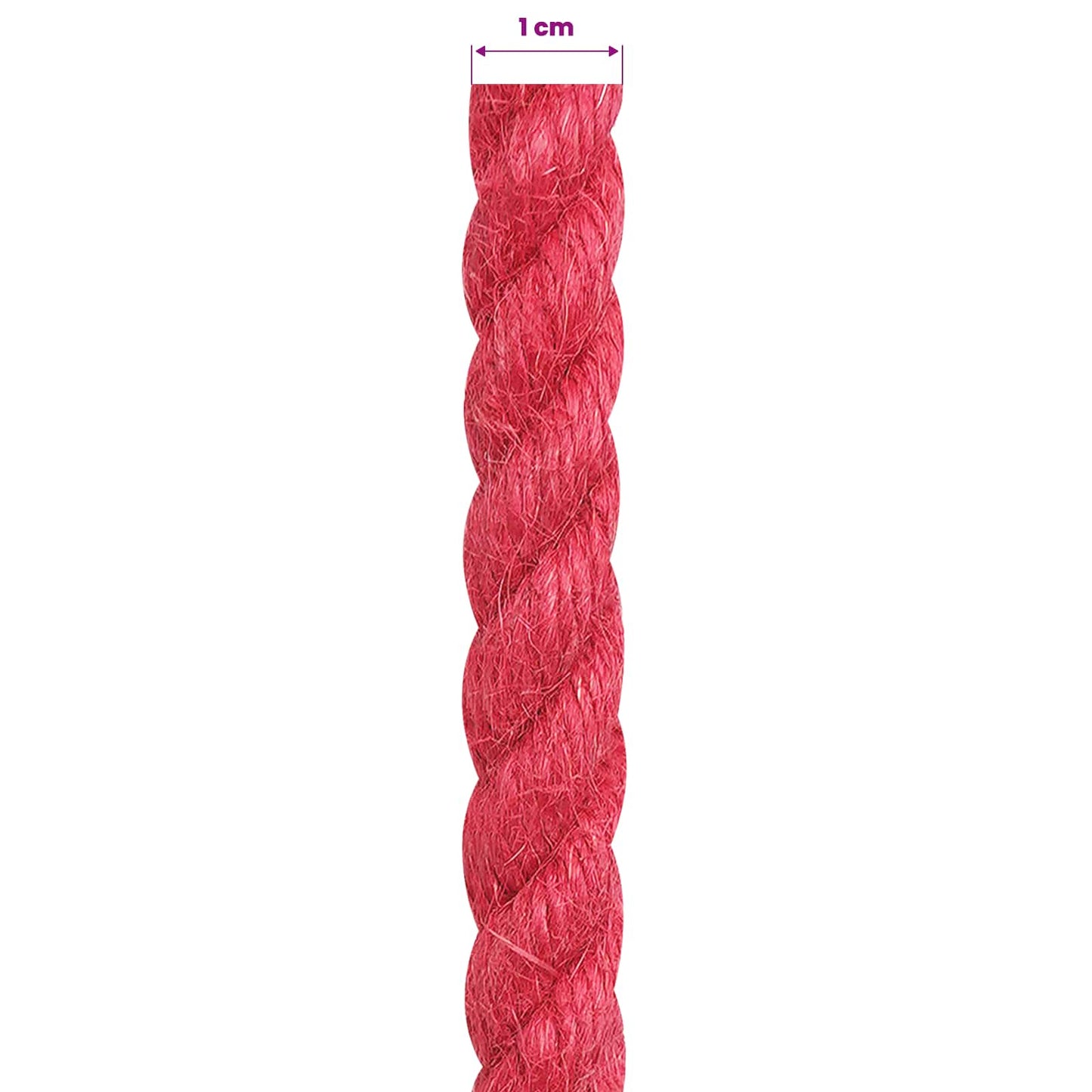 Jute Touw Rood 100% Tossa jute