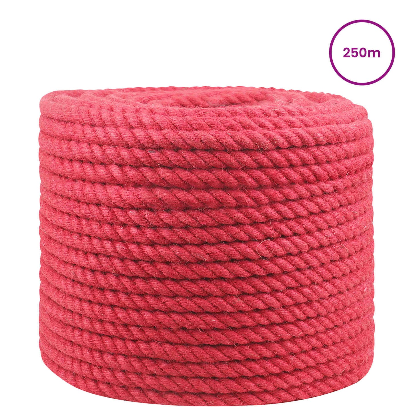 Jute Touw Rood 100% Tossa jute