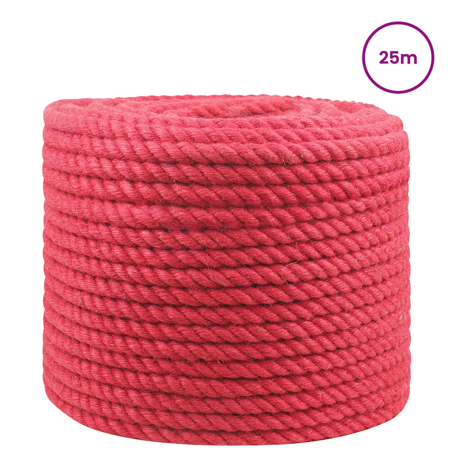 Jute Touw Rood 100% Tossa jute