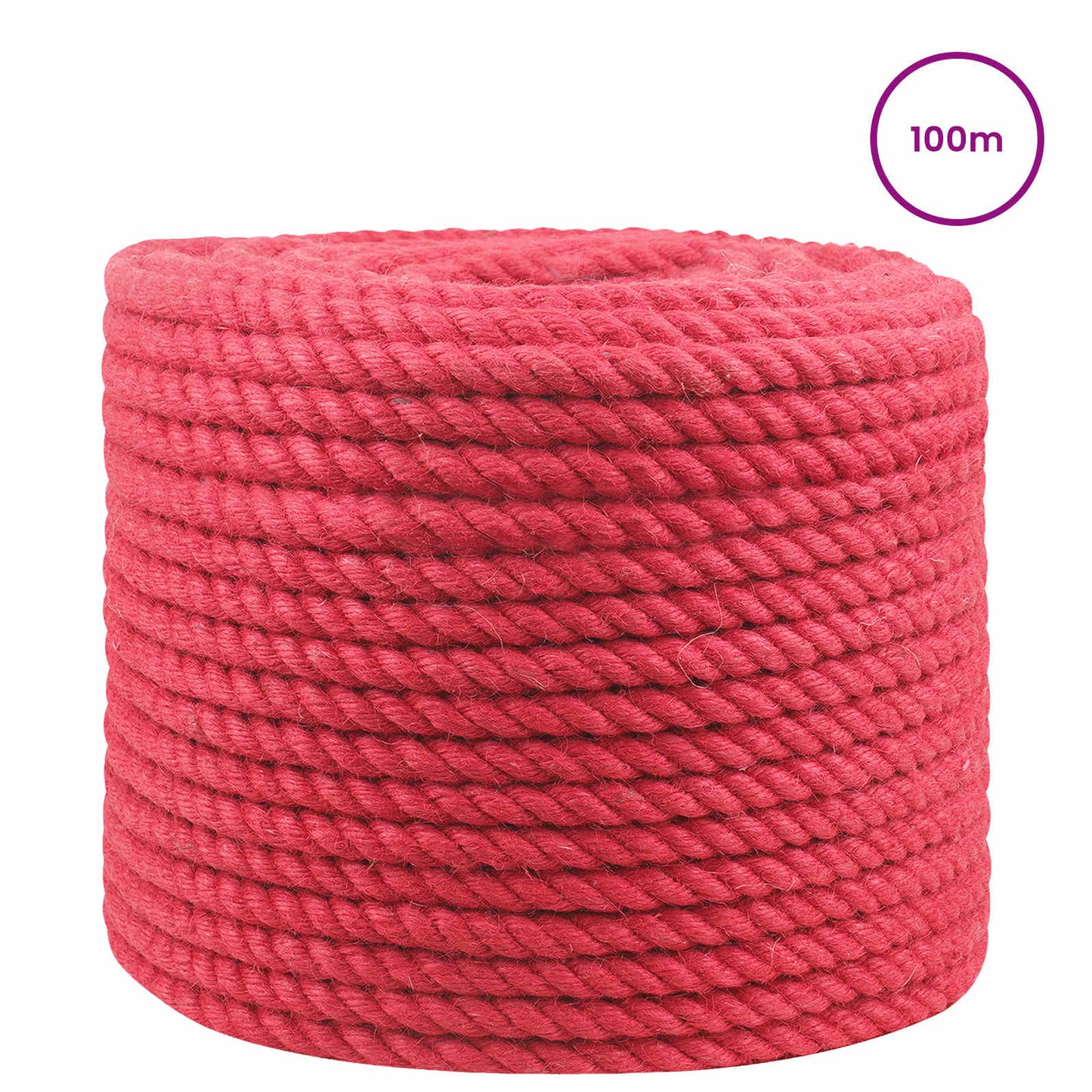 Jute Touw Rood 100% Tossa jute