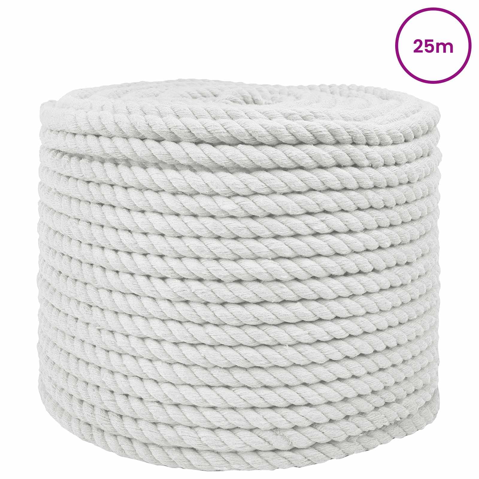 Touw Wit 1,2 x 1,2 x 2500 cm Katoen is nu te koop bij PeponiXL, paradijselijk wonen!