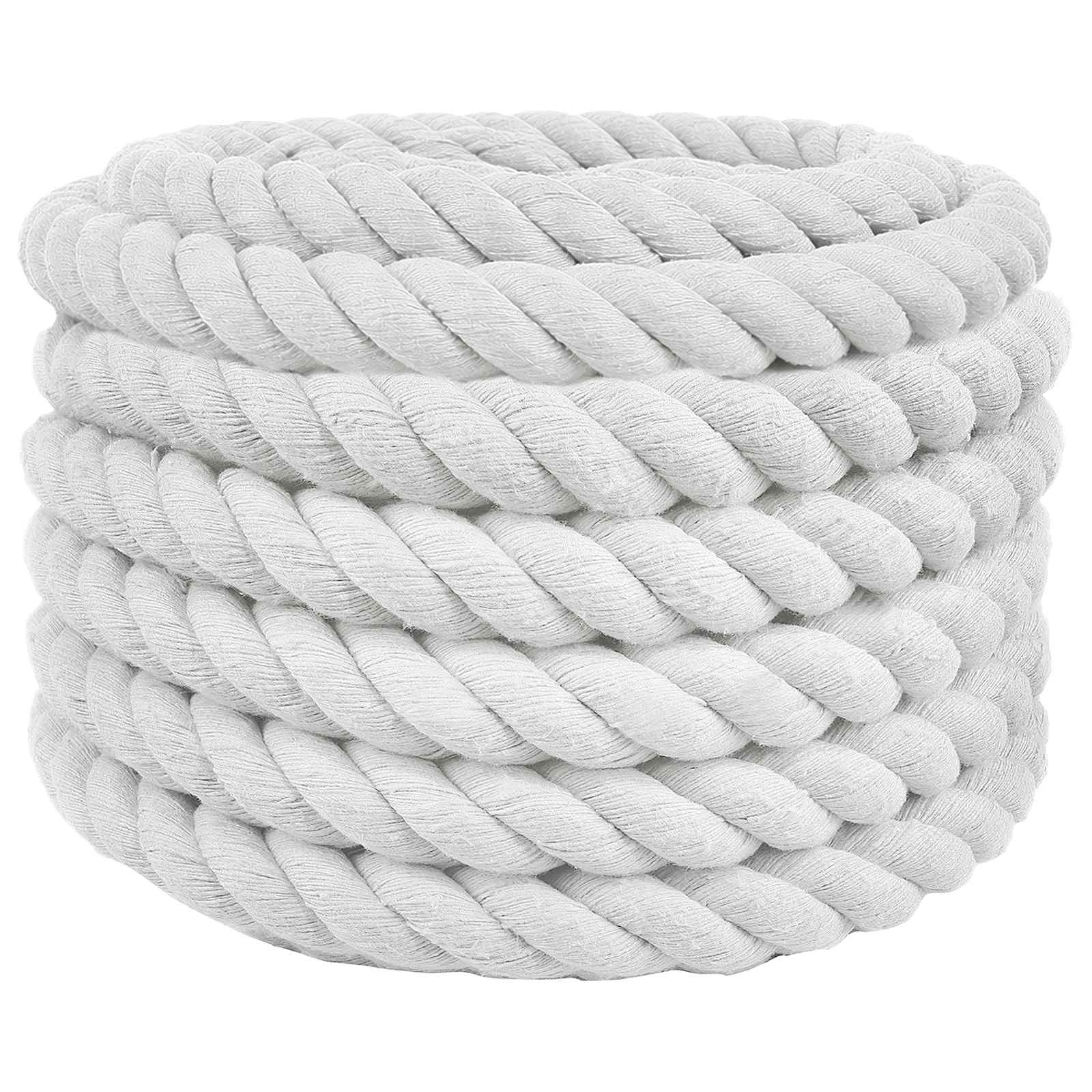 Touw Wit 3 x 3 x 5000 cm Katoen is nu te koop bij PeponiXL, paradijselijk wonen!