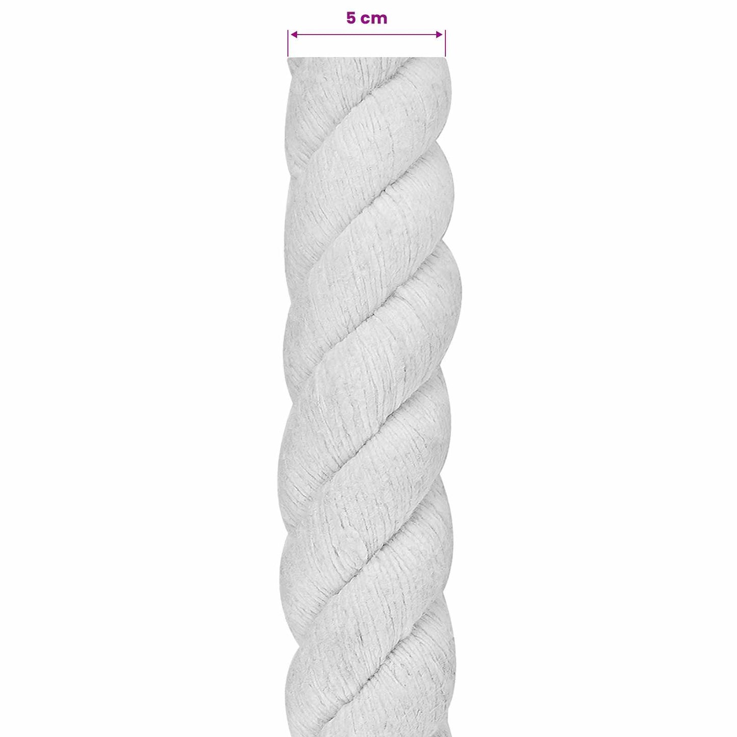 Touw Wit 5 x 5 x 1000 cm Katoen is nu te koop bij PeponiXL, paradijselijk wonen!