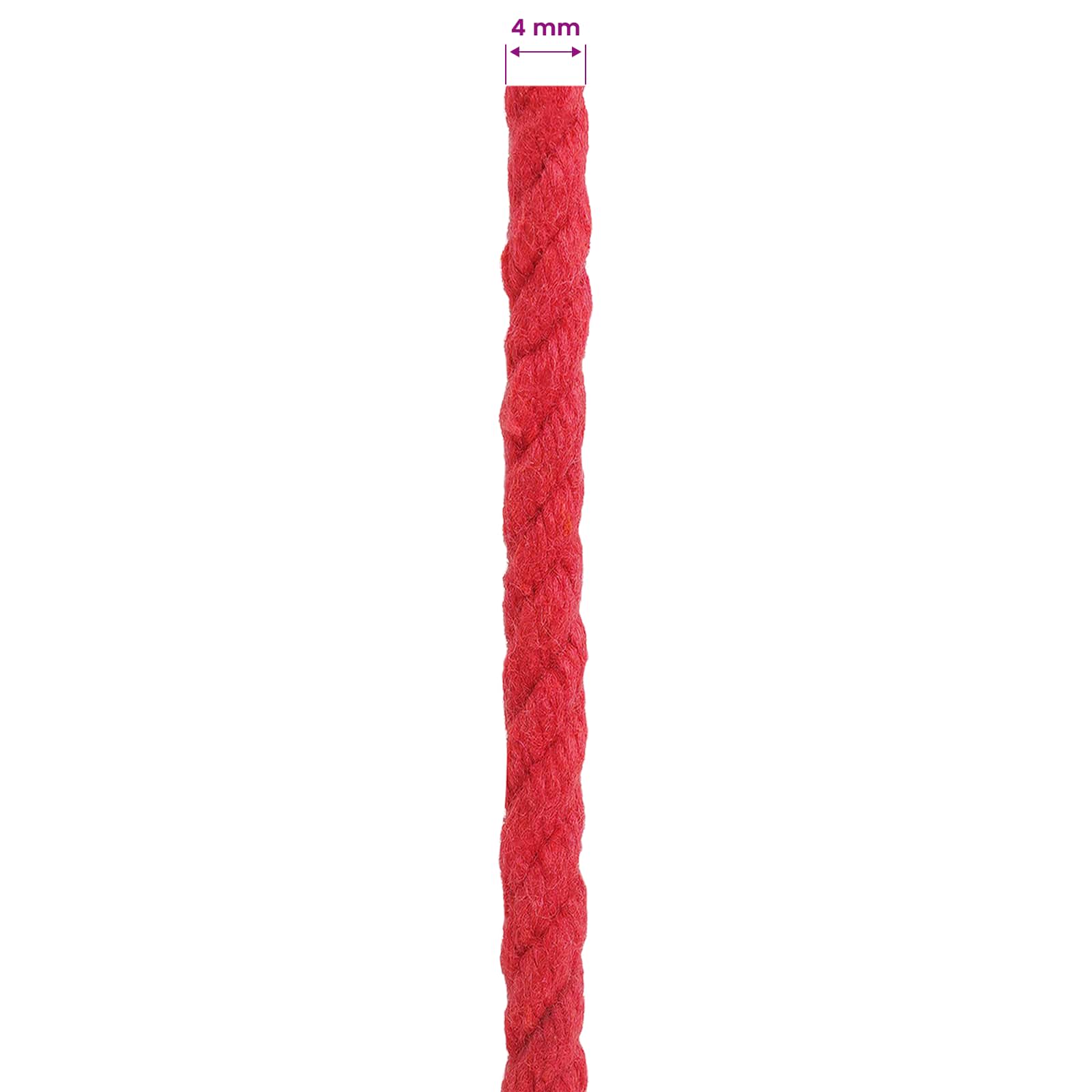 Touw Rood 0,4 x 0,4 x 25000 cm Katoen is nu te koop bij PeponiXL, paradijselijk wonen!
