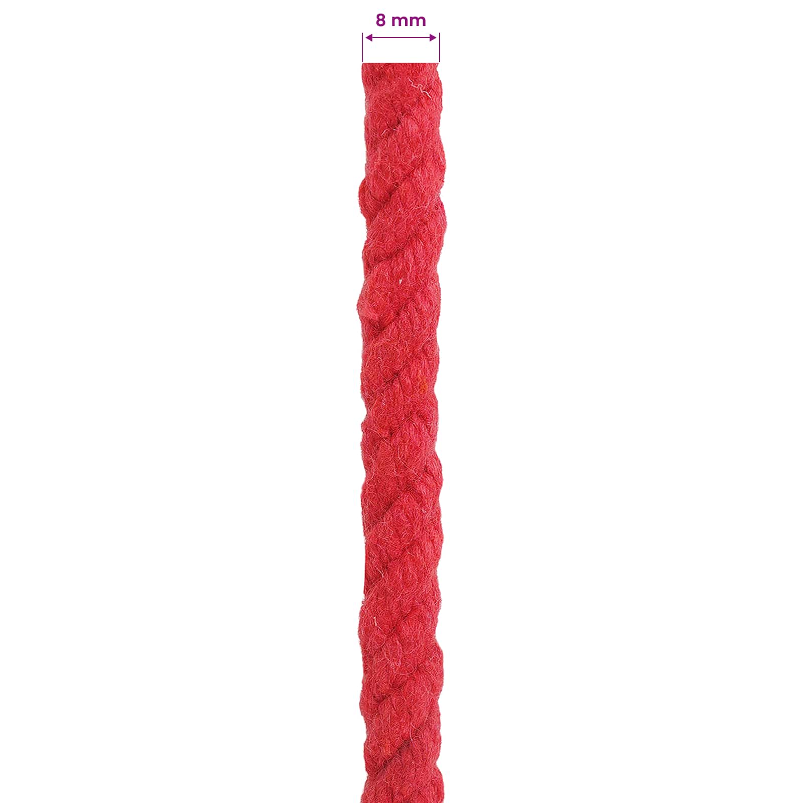 Touw Rood 0,8 x 0,8 x 25000 cm Katoen is nu te koop bij PeponiXL, paradijselijk wonen!