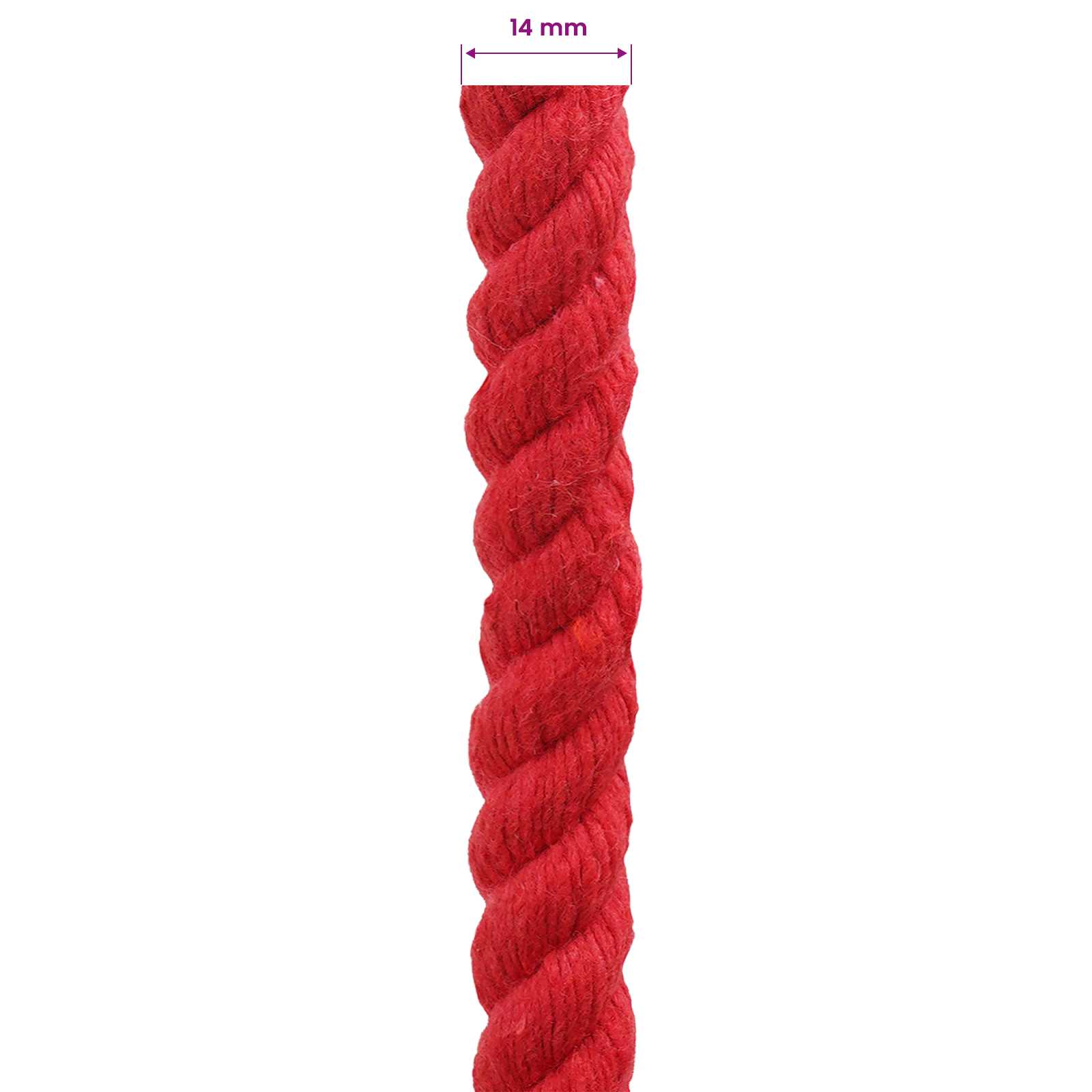 Touw Rood 1,4 x 1,4 x 25000 cm Katoen is nu te koop bij PeponiXL, paradijselijk wonen!