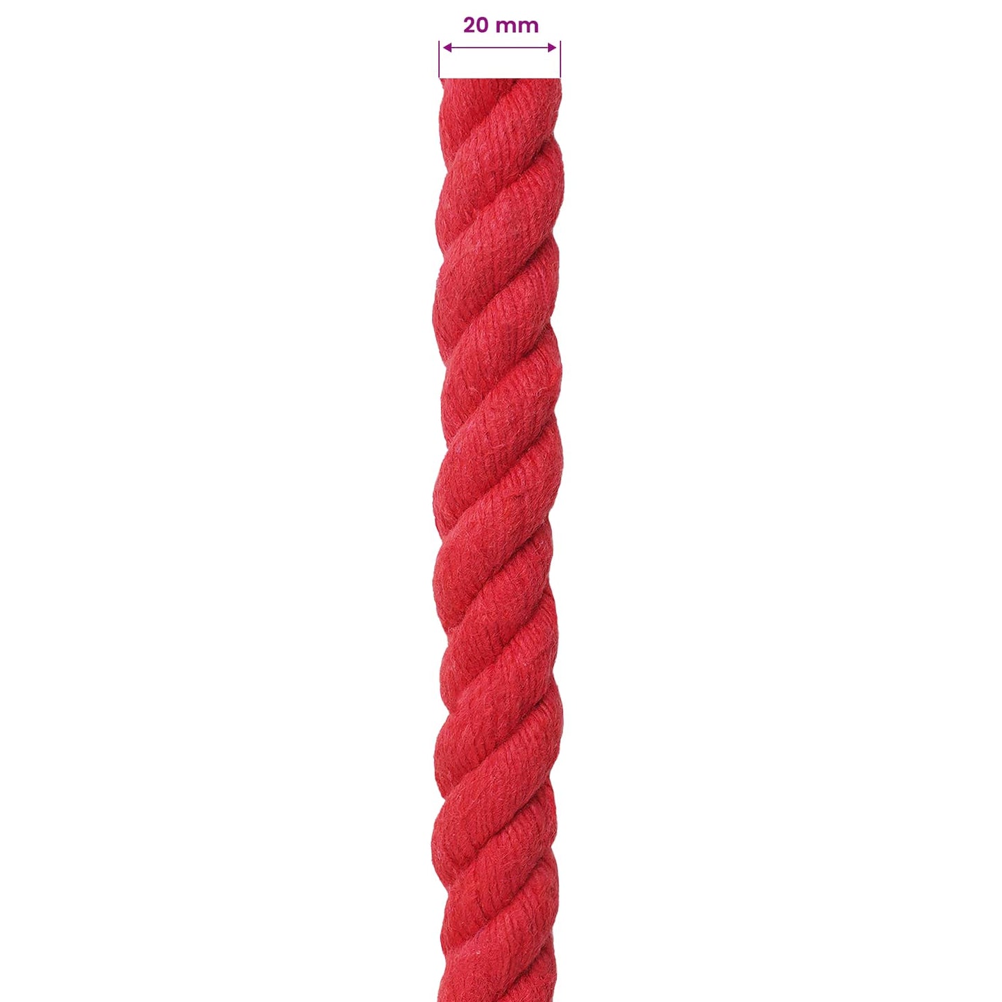 Touw Rood 2 x 2 x 10000 cm Katoen is nu te koop bij PeponiXL, paradijselijk wonen!