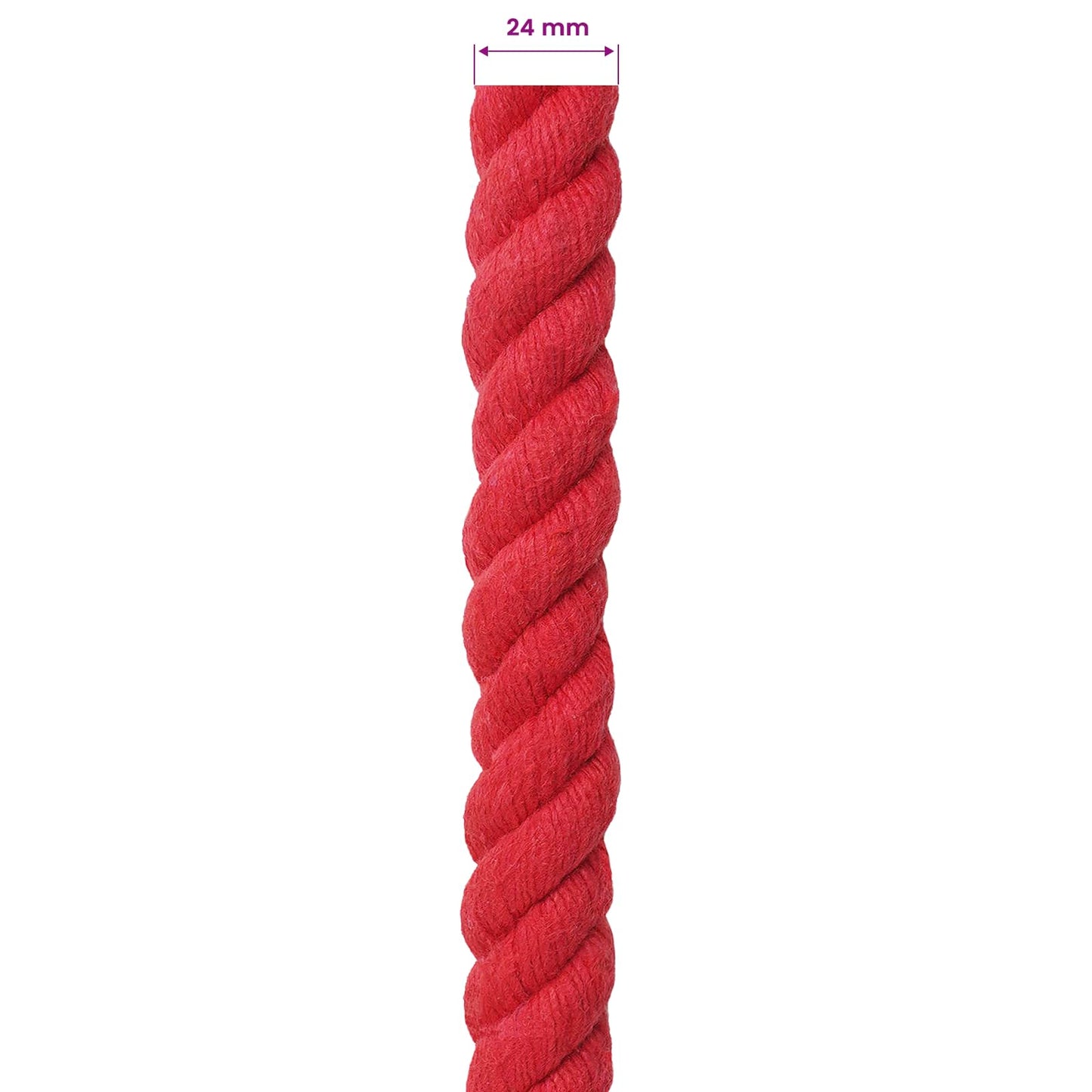 Touw Rood 2,4 x 2,4 x 5000 cm Katoen is nu te koop bij PeponiXL, paradijselijk wonen!