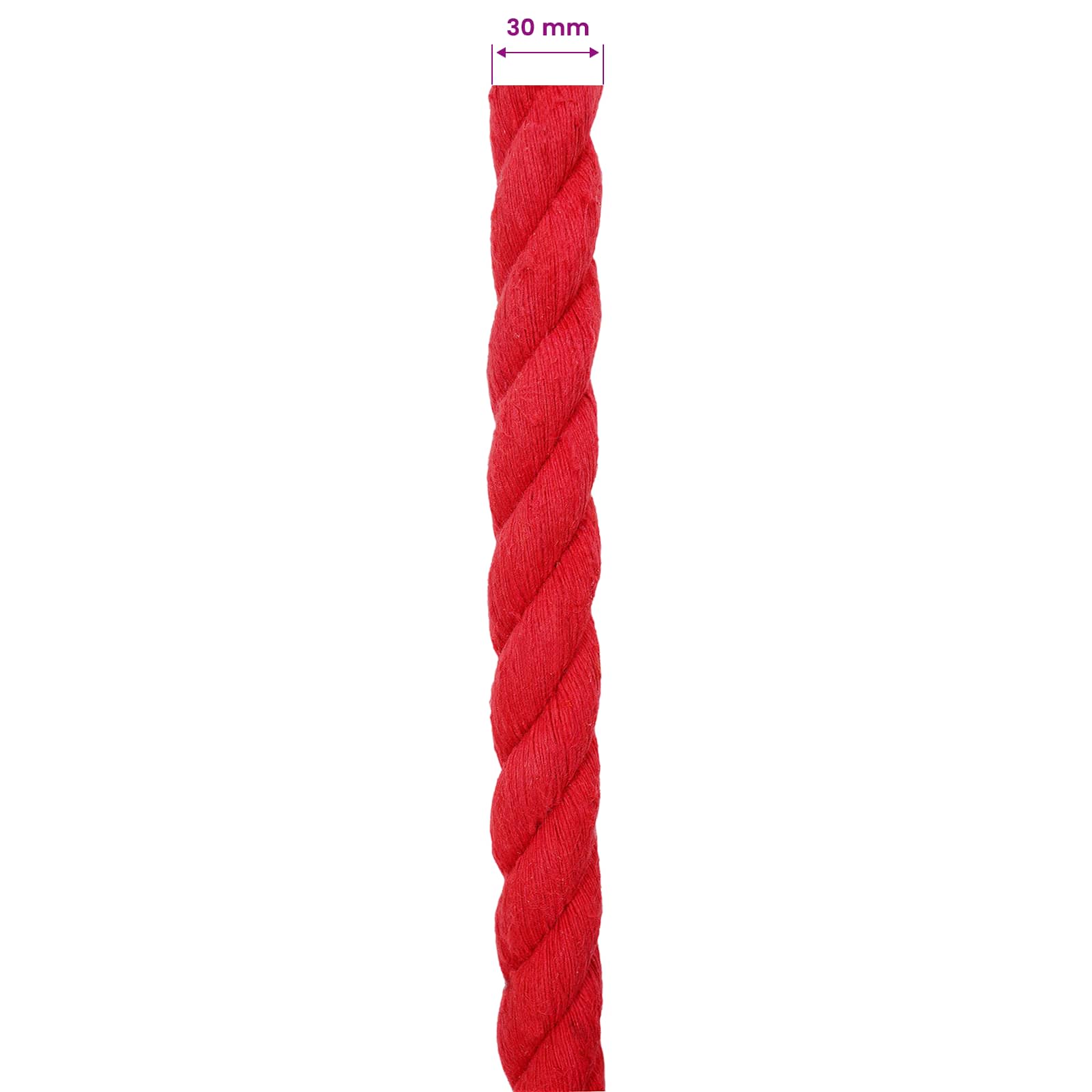 Touw Rood 3 x 3 x 1000 cm Katoen is nu te koop bij PeponiXL, paradijselijk wonen!