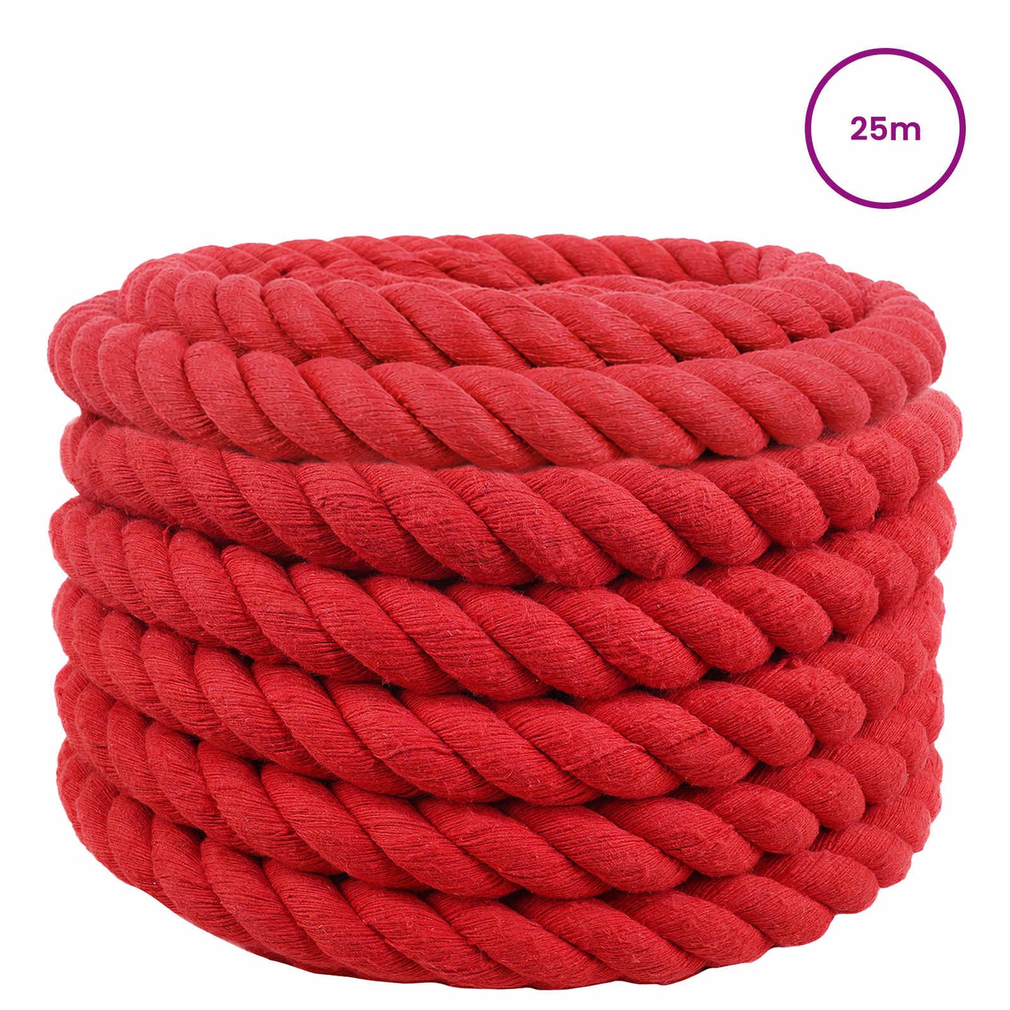Touw Rood 4 x 4 x 2500 cm Katoen