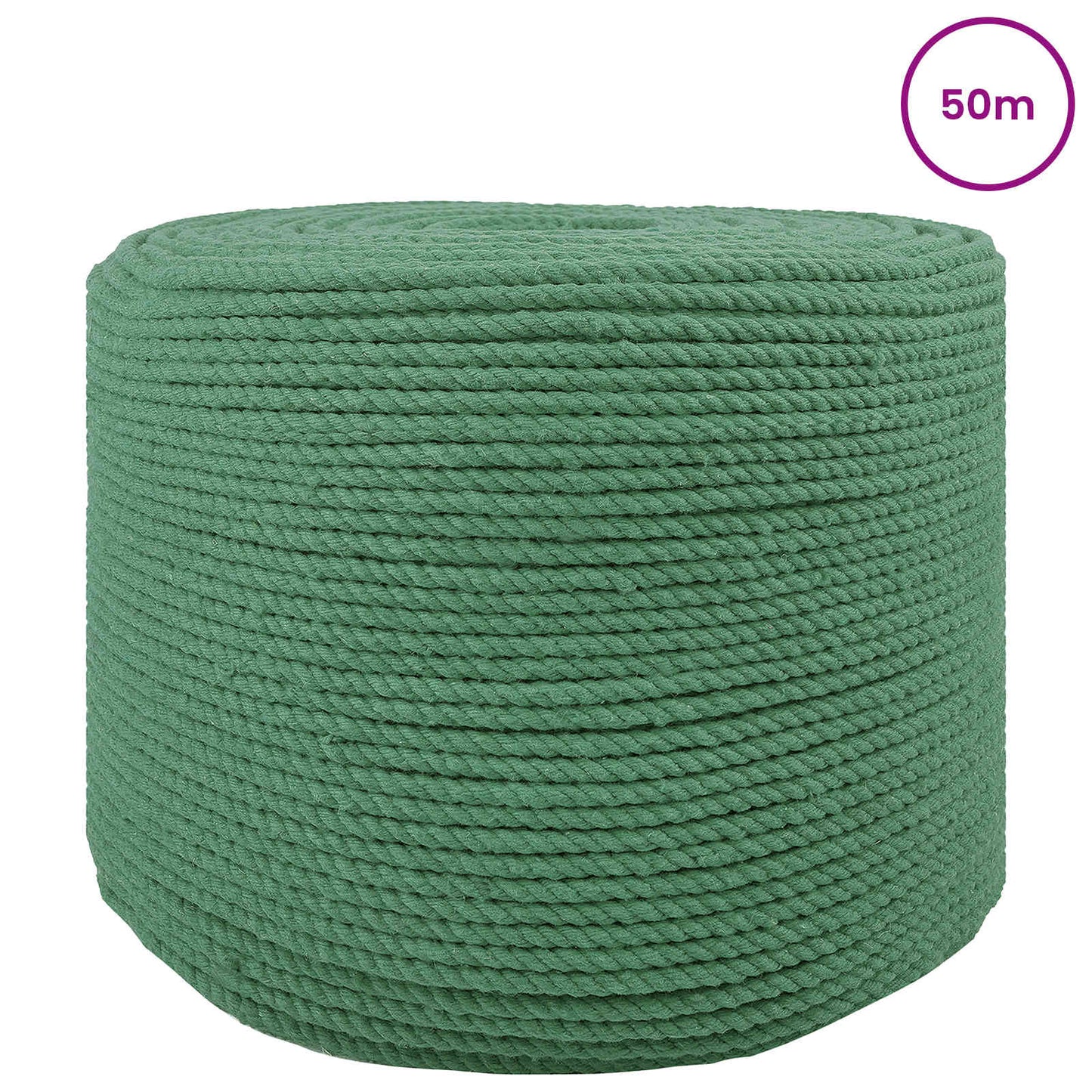 Touw Groen 0,8 x 0,8 x 5000 cm Katoen
