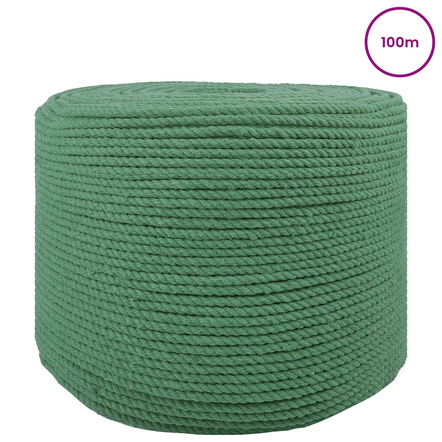 Touw Groen 0,8 x 0,8 x 10000 cm Katoen