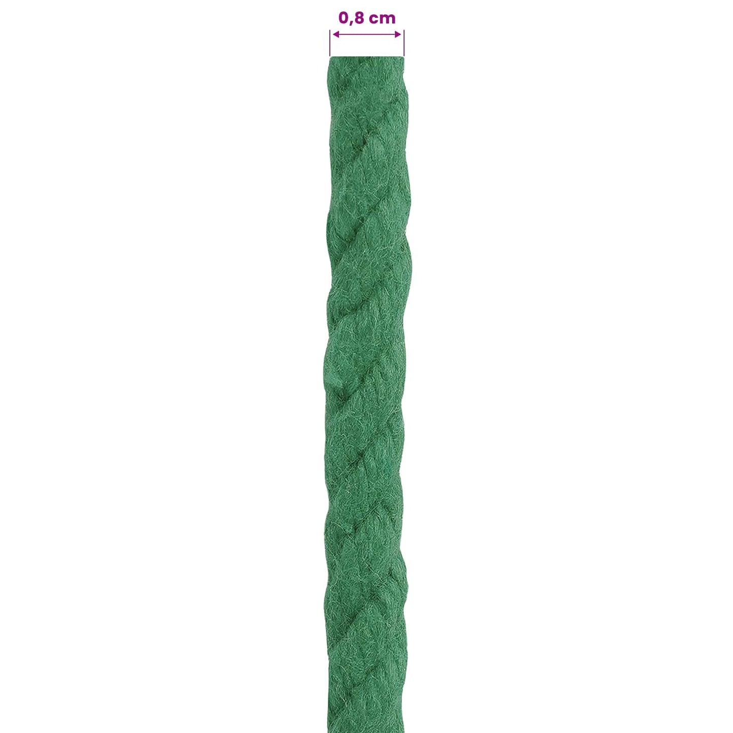 Touw Groen 0,8 x 0,8 x 25000 cm Katoen