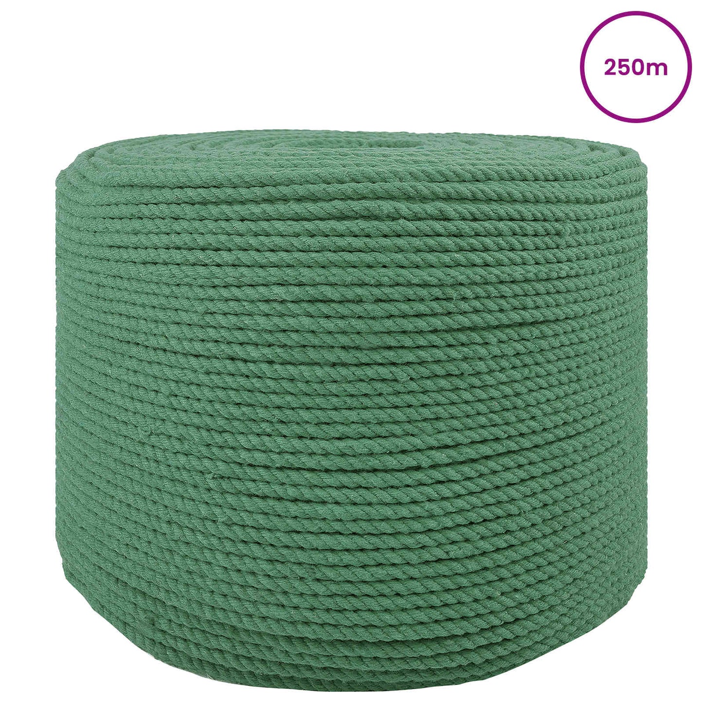 Touw Groen 0,8 x 0,8 x 25000 cm Katoen