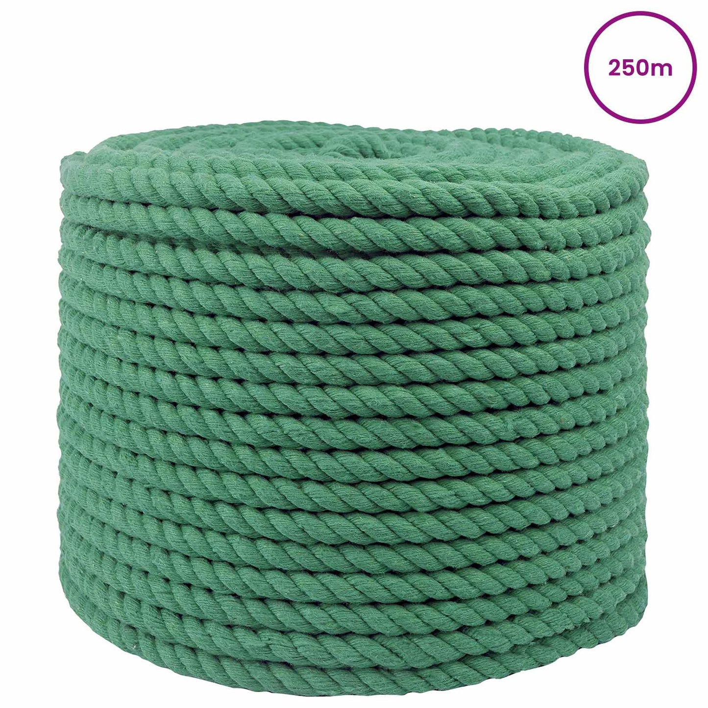 Touw Groen 1,2 x 1,2 x 25000 cm Katoen