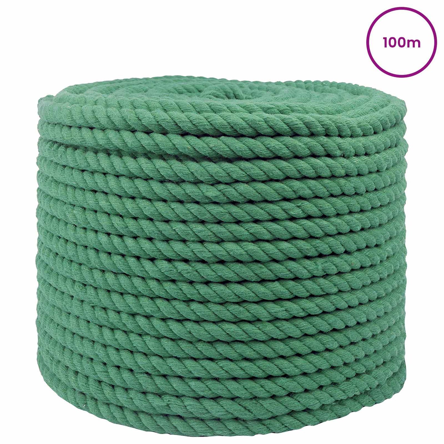 Touw Groen 1,4 x 1,4 x 10000 cm Katoen