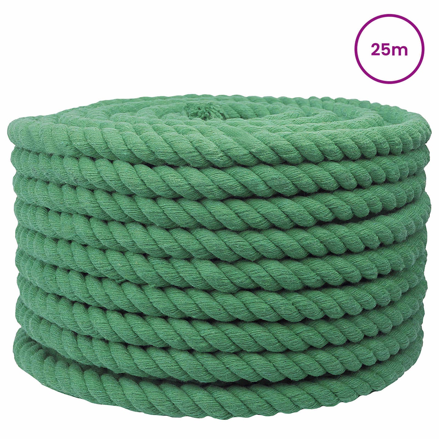 Touw Groen 2 x 2 x 2500 cm Katoen