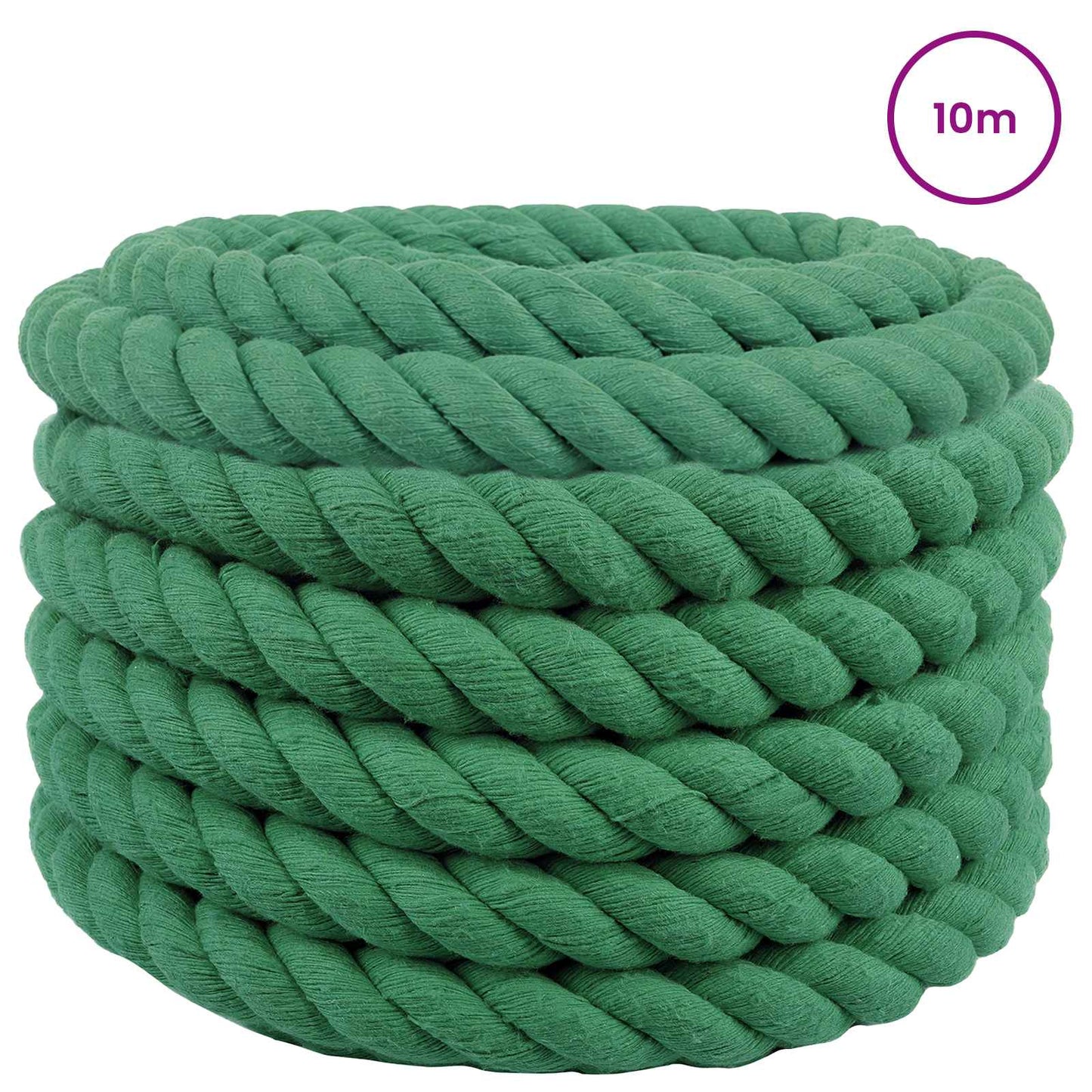 Touw Groen 5 x 5 x 1000 cm Katoen