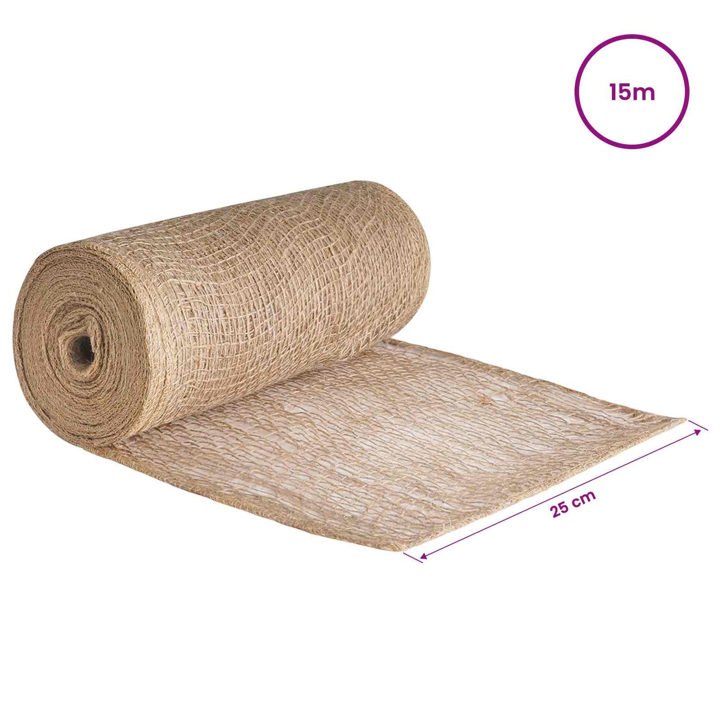 Jute Rol Naturel 25 x 1500 cm is nu te koop bij PeponiXL, paradijselijk wonen!
