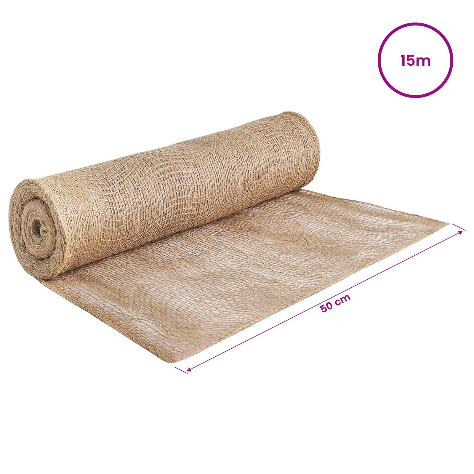 Jute Rol Naturel 50 x 1500 cm is nu te koop bij PeponiXL, paradijselijk wonen!
