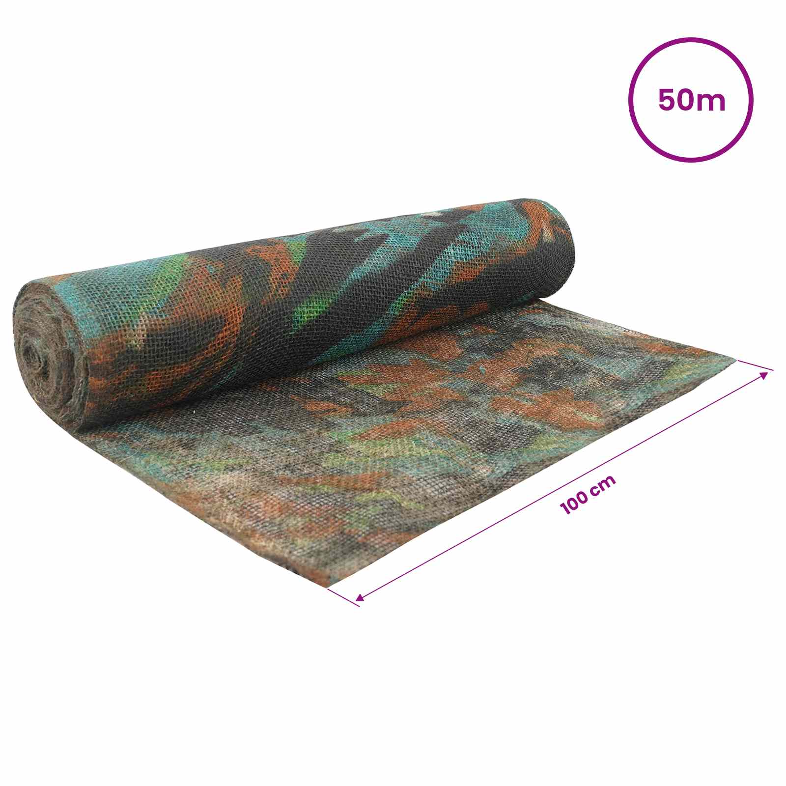 Jute Rol Camouflage 100 x 5000 cm is nu te koop bij PeponiXL, paradijselijk wonen!