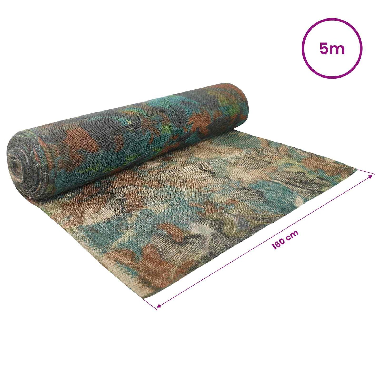 Jute Rol Camouflage 160 x 500 cm is nu te koop bij PeponiXL, paradijselijk wonen!