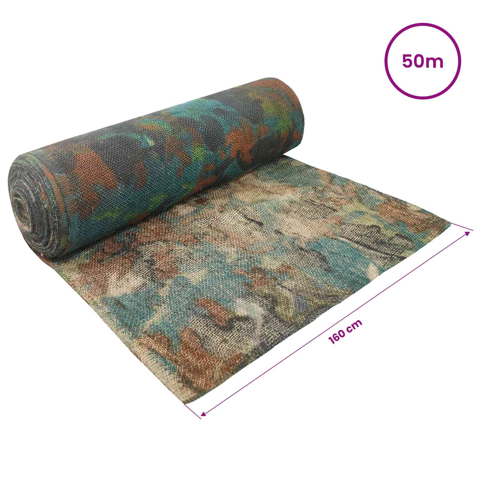 Jute Rol Camouflage 160 x 5000 cm is nu te koop bij PeponiXL, paradijselijk wonen!