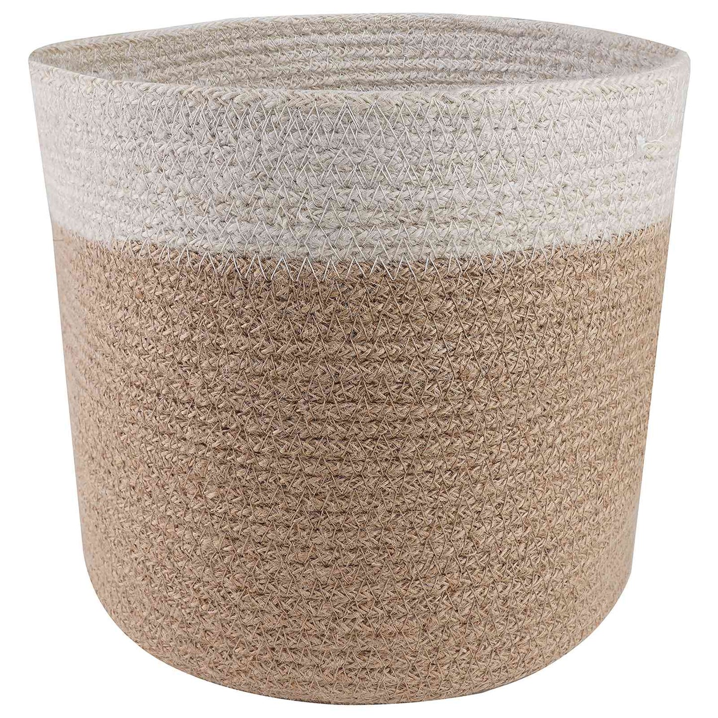 Plantenpot Set 2 pcs Natuurlijk en Wit Ø 28 x 28 cm is nu te koop bij PeponiXL, paradijselijk wonen!