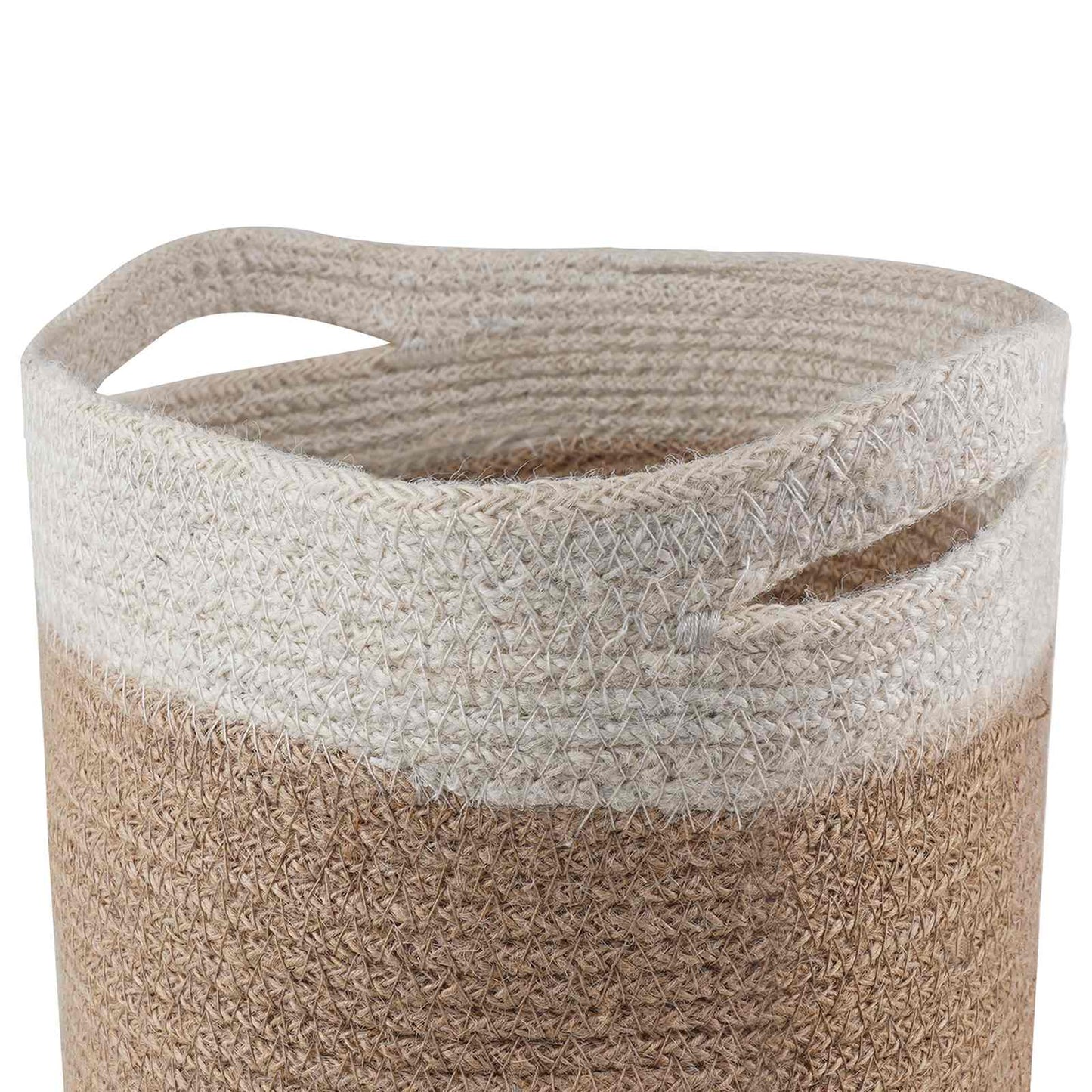 Plantenpot Set 2 pcs Natuurlijk en Wit Ø 21 x 21 cm is nu te koop bij PeponiXL, paradijselijk wonen!