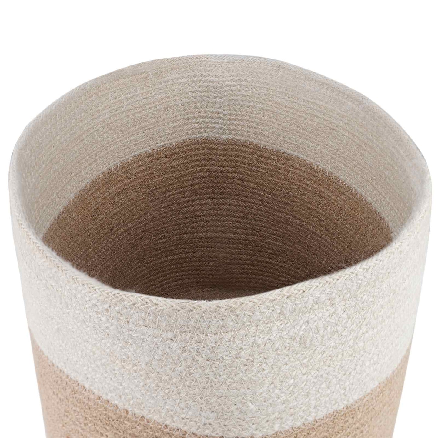 Plantenpot Set 2 pcs Natuurlijk en Wit Ø 28 x 28 cm is nu te koop bij PeponiXL, paradijselijk wonen!