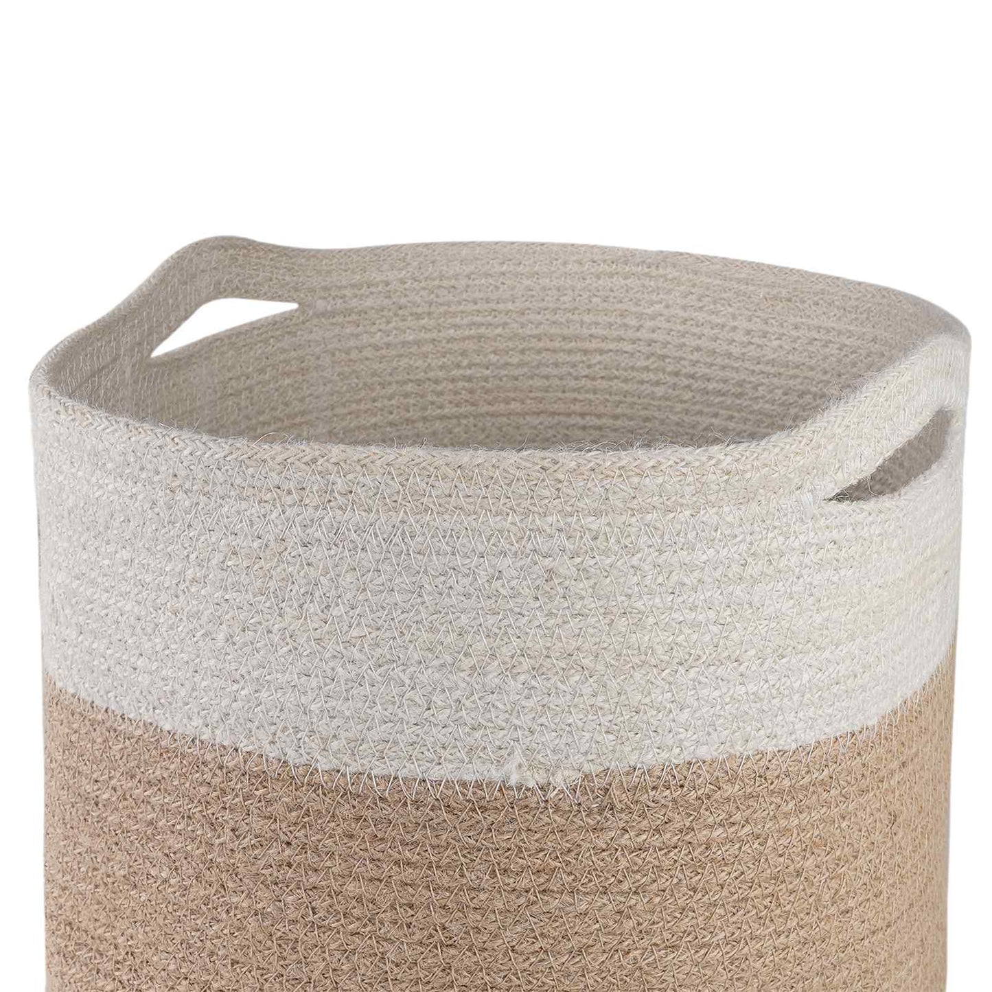 Plantenpot Set 2 pcs Natuurlijk en Wit Ø 28 x 28 cm is nu te koop bij PeponiXL, paradijselijk wonen!