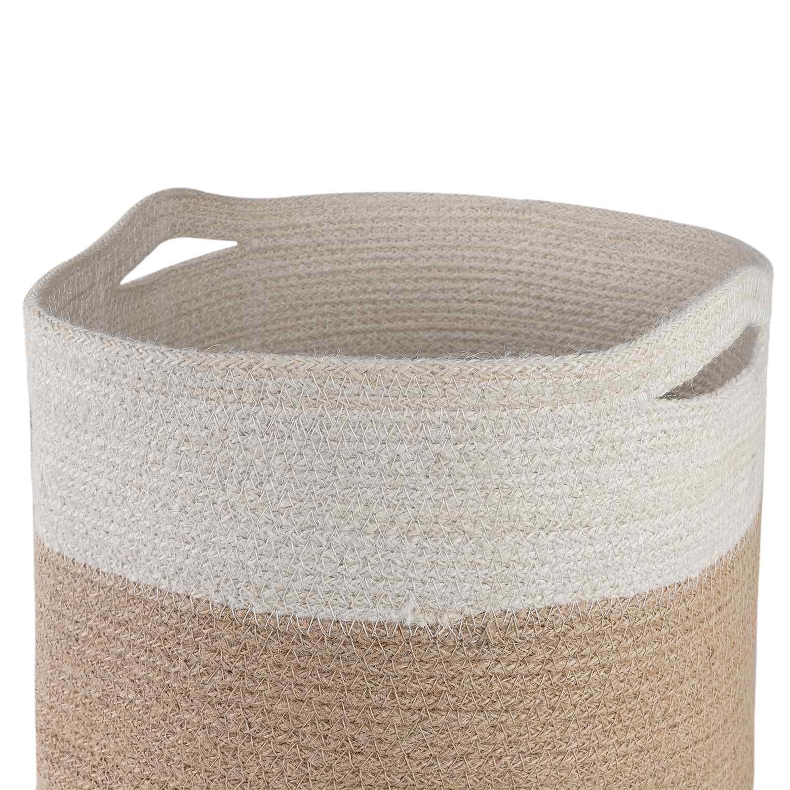 Plantenpot Set 2 pcs Natuurlijk en Wit Ø 28 x 28 cm is nu te koop bij PeponiXL, paradijselijk wonen!