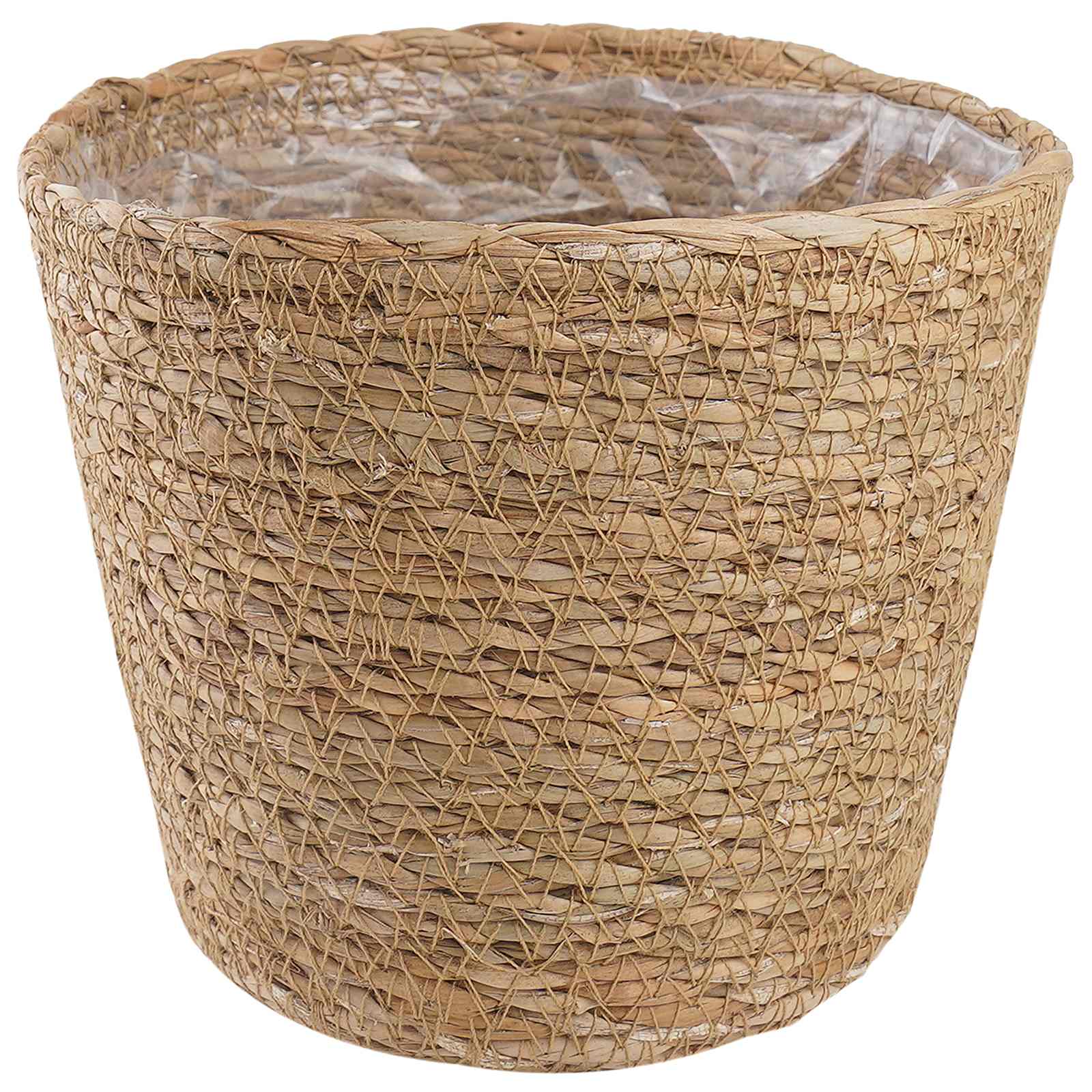 Zeegras Plantenmanden 3 pcs Naturel Ø26 x 19 cm 100% Zeegras is nu te koop bij PeponiXL, paradijselijk wonen!