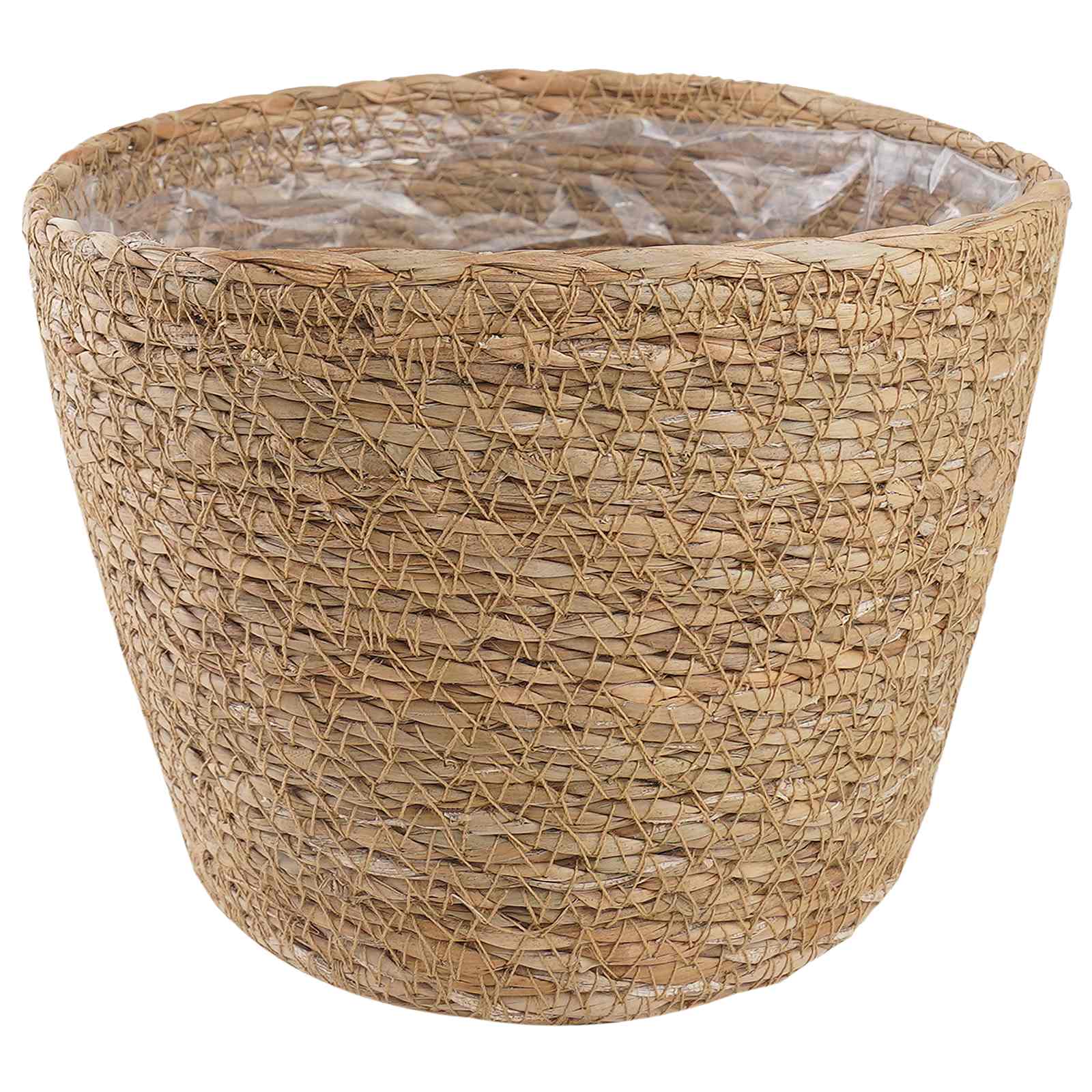 Zeegras Plantenmanden 3 pcs Naturel Ø26 x 19 cm 100% Zeegras is nu te koop bij PeponiXL, paradijselijk wonen!