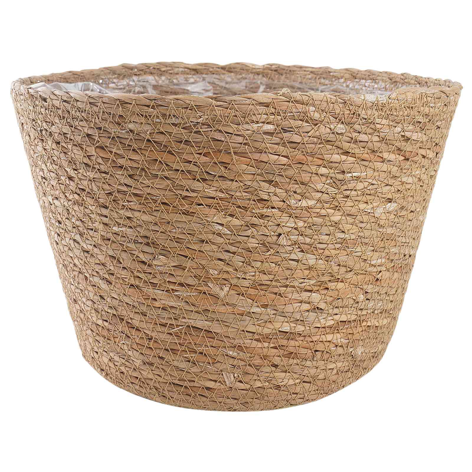 Zeegras Plantenmanden 3 pcs Naturel Ø26 x 19 cm 100% Zeegras is nu te koop bij PeponiXL, paradijselijk wonen!