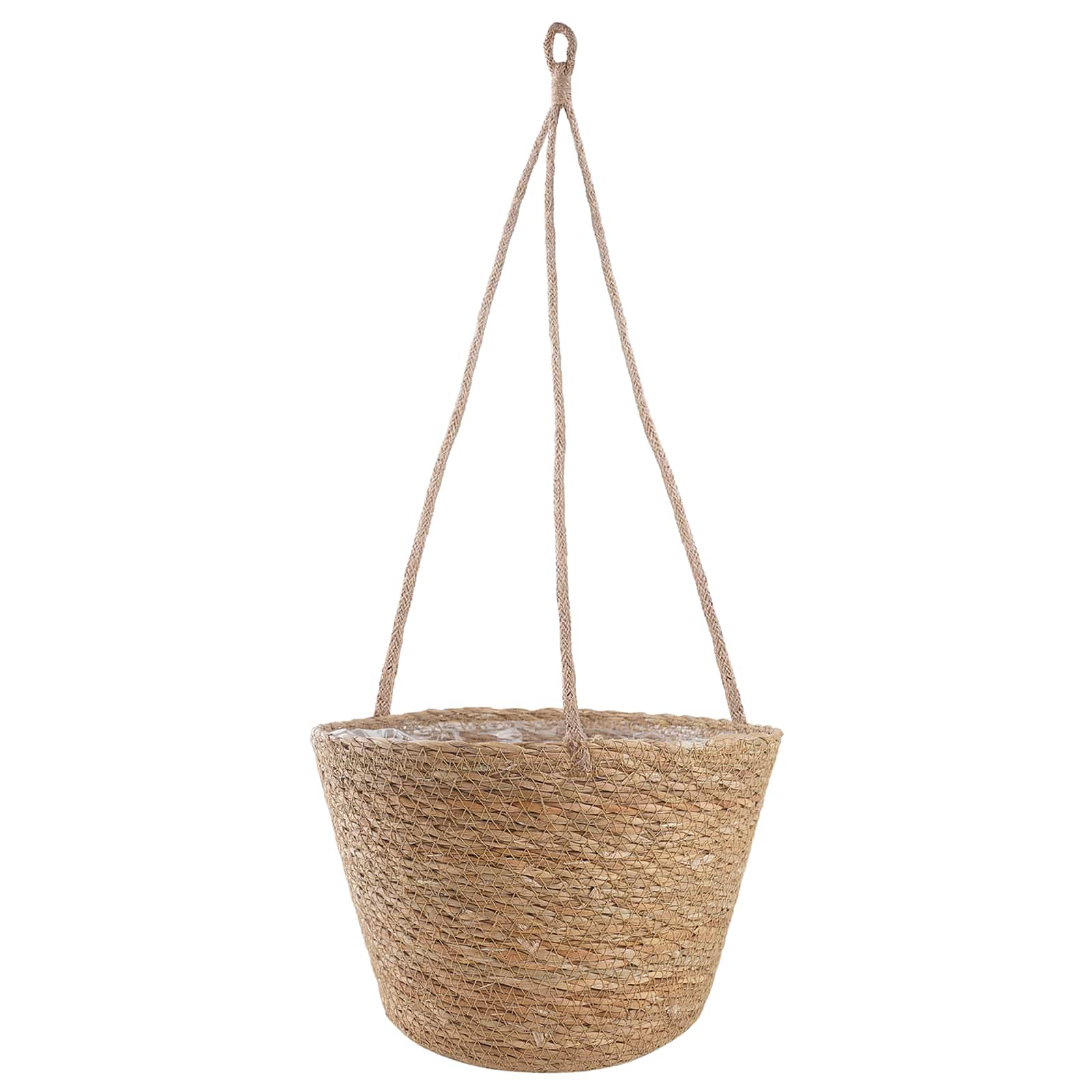 Zeegras Plantenmanden 3 pcs Naturel Ø26 x 19 cm 100% Zeegras is nu te koop bij PeponiXL, paradijselijk wonen!