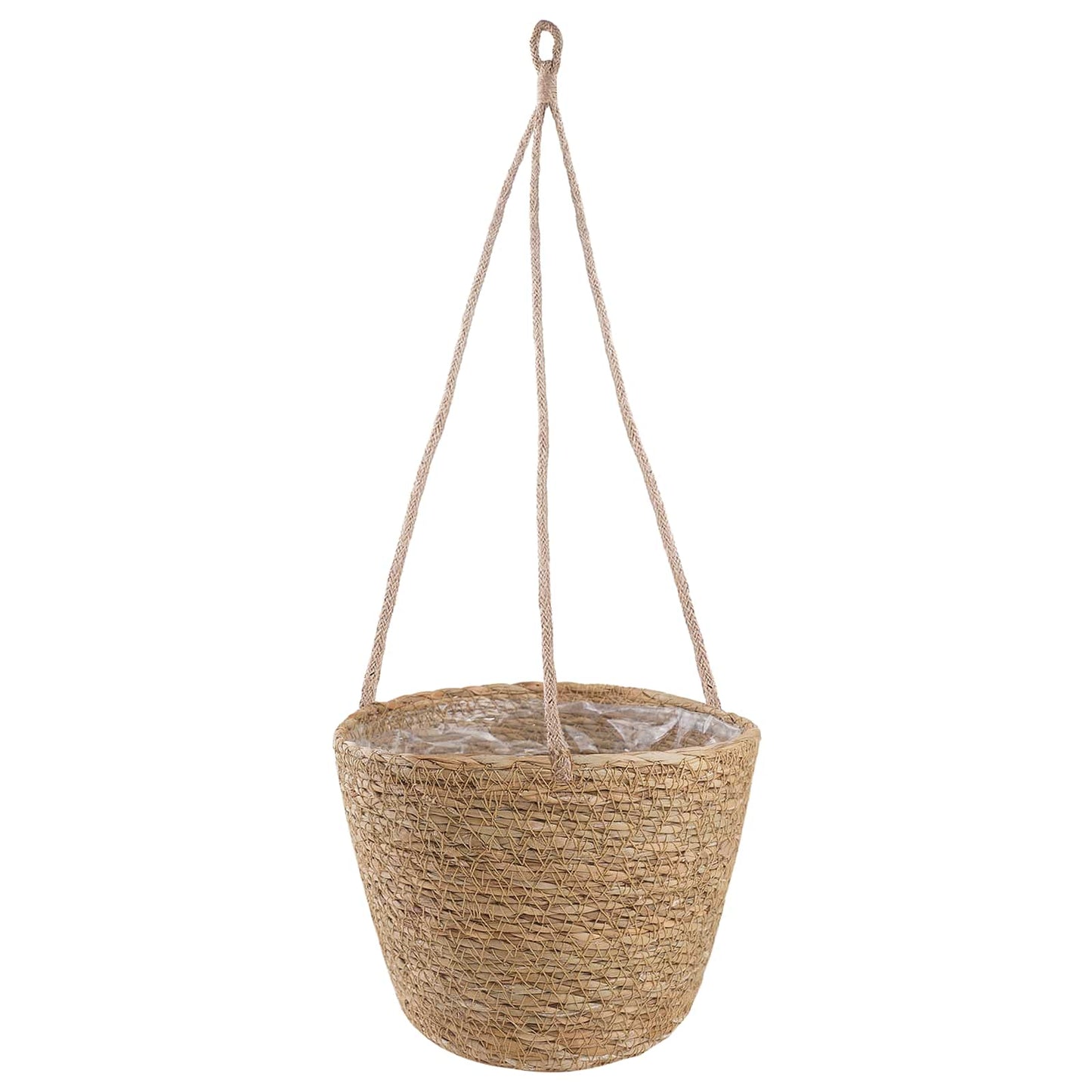 Zeegras Plantenmanden 3 pcs Naturel Ø26 x 19 cm 100% Zeegras is nu te koop bij PeponiXL, paradijselijk wonen!