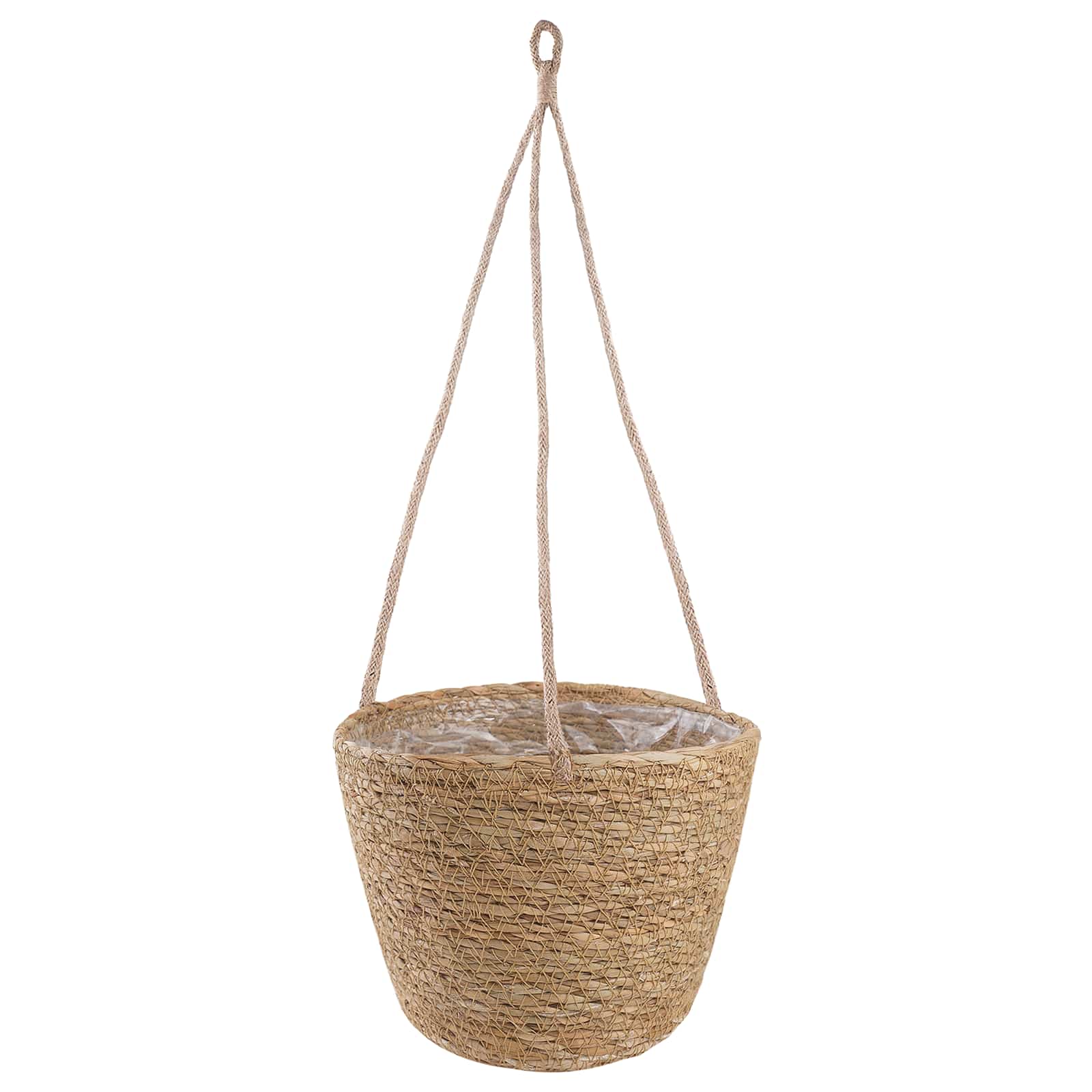 Zeegras Plantenmanden 3 pcs Naturel Ø26 x 19 cm 100% Zeegras is nu te koop bij PeponiXL, paradijselijk wonen!