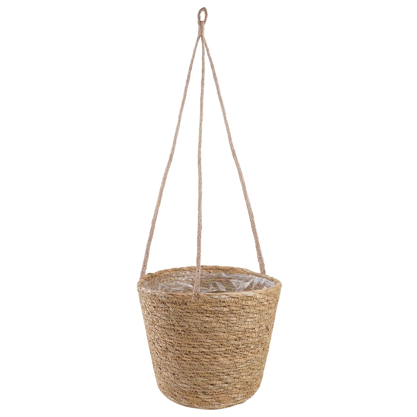 Zeegras Plantenmanden 3 pcs Naturel Ø26 x 19 cm 100% Zeegras is nu te koop bij PeponiXL, paradijselijk wonen!